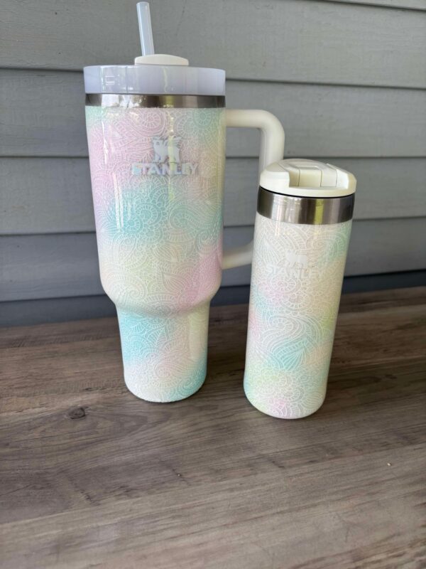 Pastel Mandala Custom Tumbler - Image 2