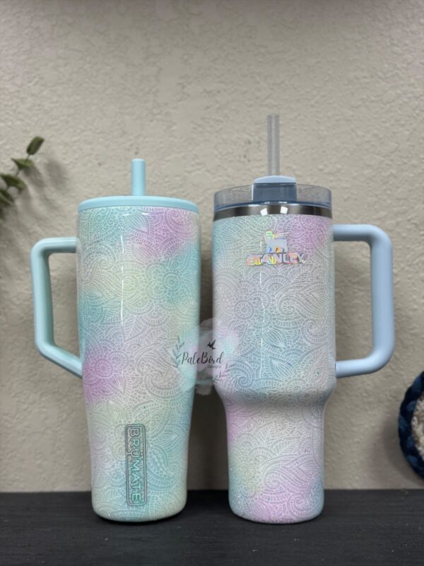 Pastel Mandala Custom Tumbler - Image 4